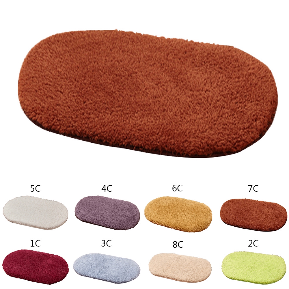 Thảm trải sàn chống trượt 60*40cm thiết kế lông cho phòng ngủ/phòng tắm/cửa ra vào