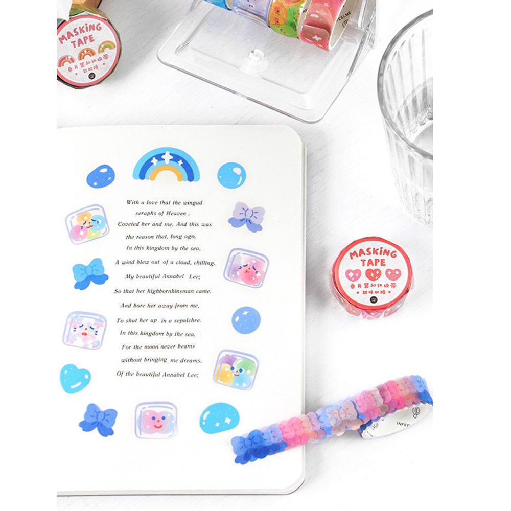 Băng Keo Giấy In Họa Tiết Trái Cây/Động Vật Dùng Trang Trí Sổ Tay/Ảnh Ảnh DIY