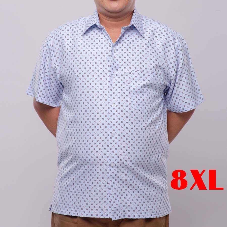 Sơ Mi Nam Ngắn Tay Có Nhiều Màu Để Lựa Chọn Size 8XL Cho Người từ 100kg-120kg 1m65–1m8