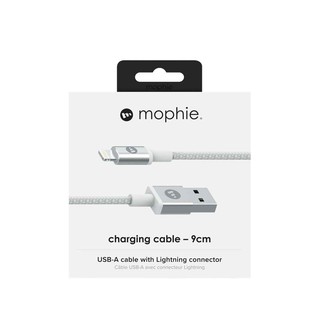 Cáp sạc nhanh Mophie 9cm, chuẩn kết nối light.ning - Bảo hành chính hãng