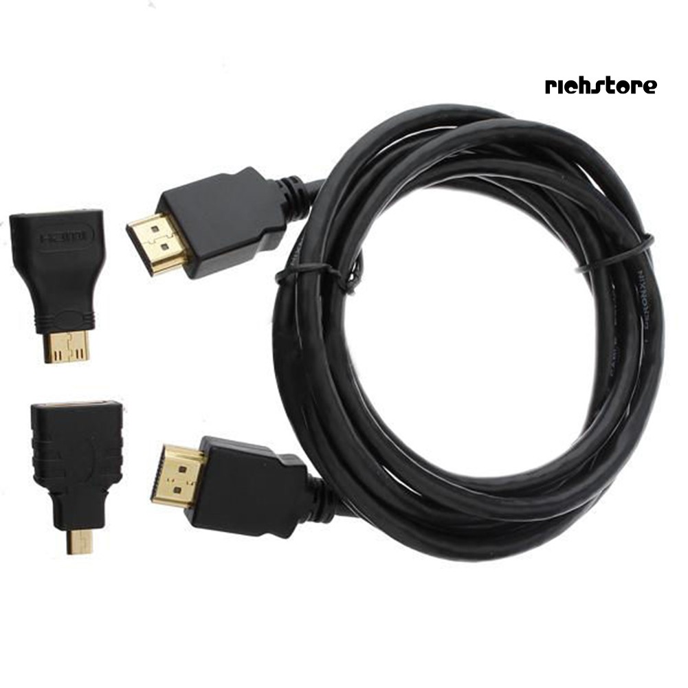 Bộ Chuyển Đổi Hdmi Sang Micro Hdmi 3 Trong 1