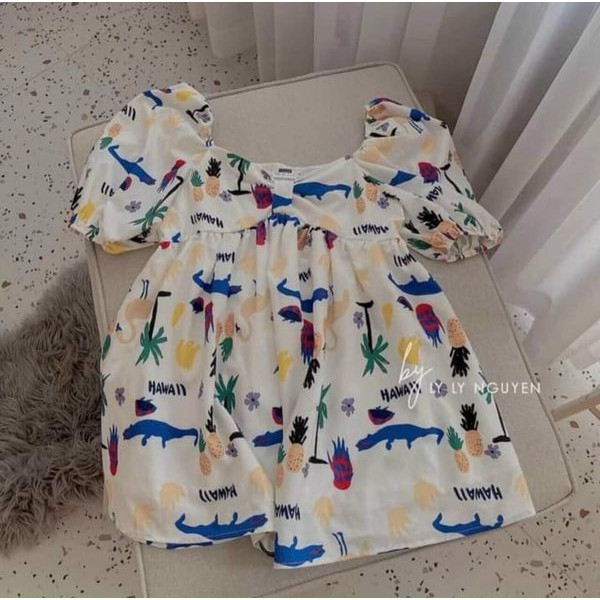 đầm babydoll họa tiết hoạt hình | BigBuy360 - bigbuy360.vn