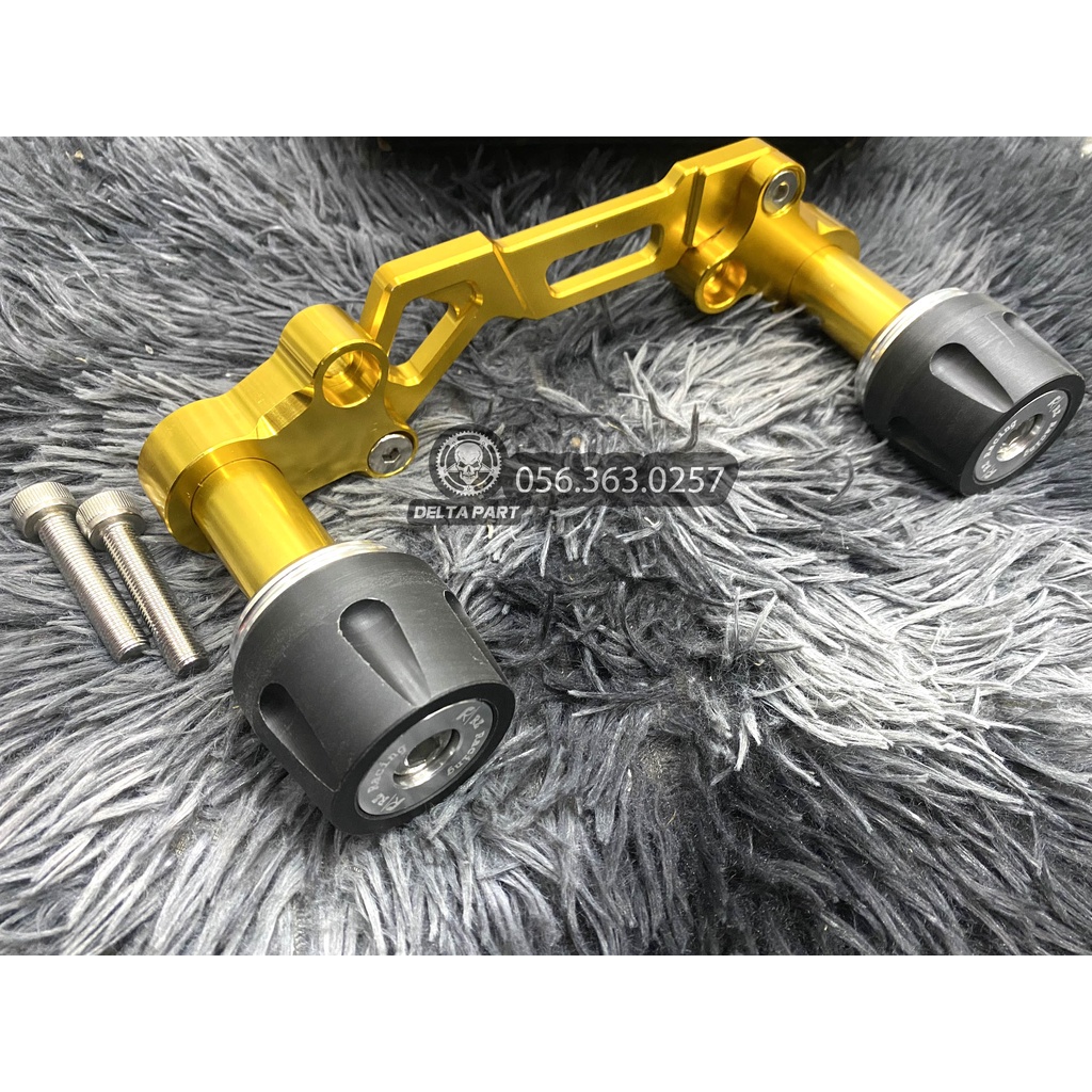 Chống đổ bô Rizoma cho NVX 125/155 VÀNG ĐỎ ĐEN - gù chống ngã pô NVX 125 155 CNC