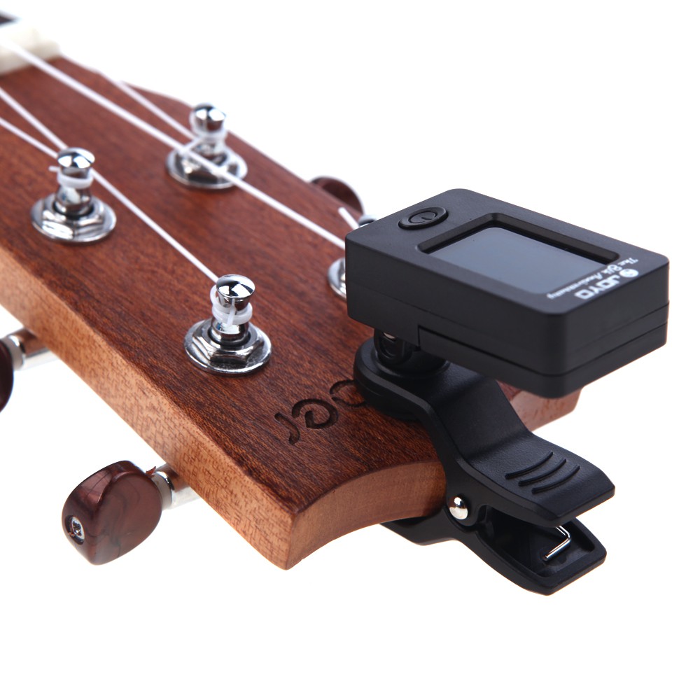 Ĩ JOYO JT-01 Mini Digital LCD Clip-on Tuner for Chromatic Guitar Bass Violin Ukulele C Ukulele D