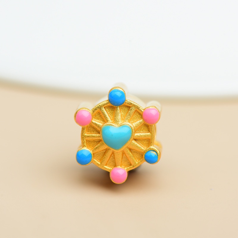 Hạt Xỏ Hạt Nhỏ Giọt Phụ Kiện Vòng Đeo Tay Màu Vàng Cát Chống Dị Ứng diy Không Gây Dị Ứng