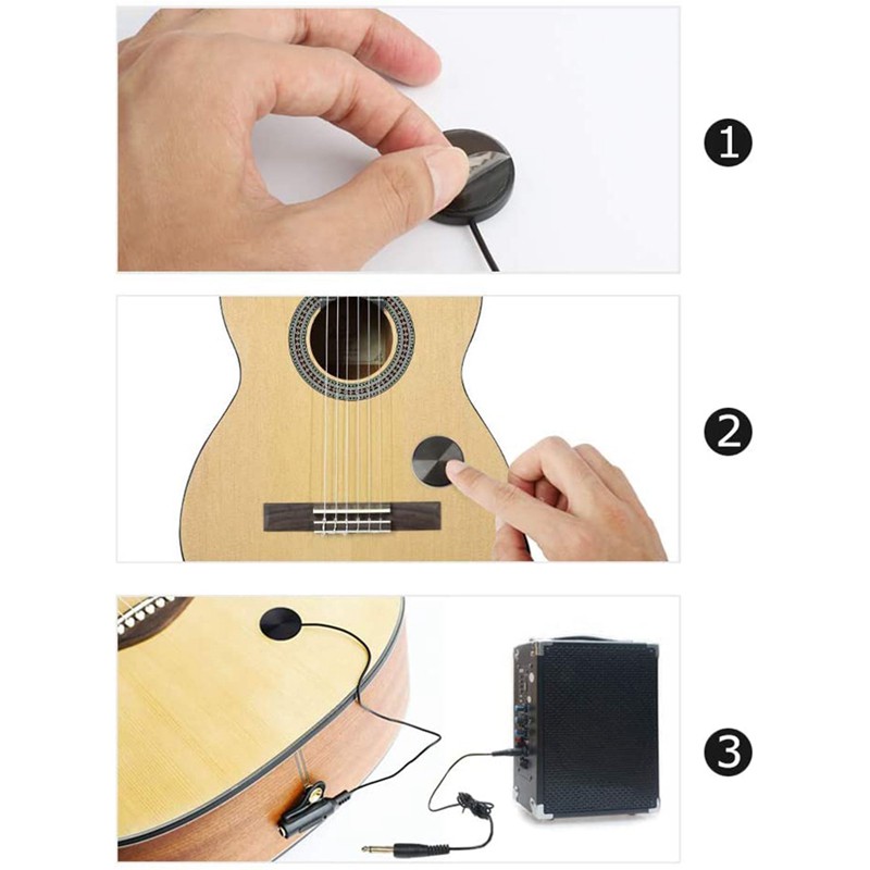 Guitar Piezo Contact Pickup for Guitar Ukulele Violin,Mandolin,Banjo