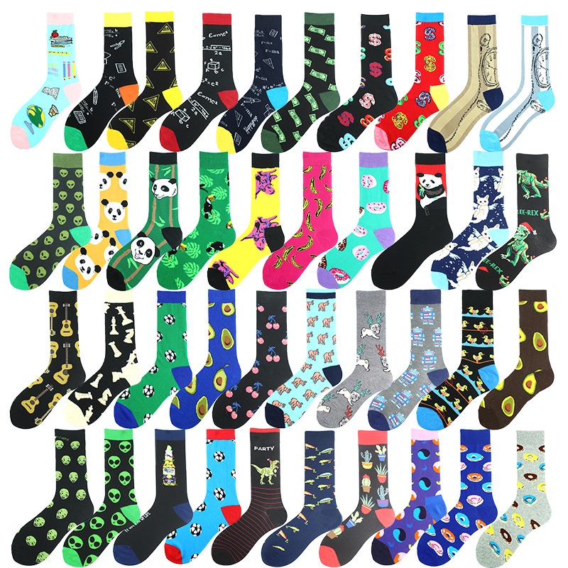 Vớ Cổ Trung Họa Tiết Cờ Vua / Động Vật / Trái Cây / Hình Học Cho unisex