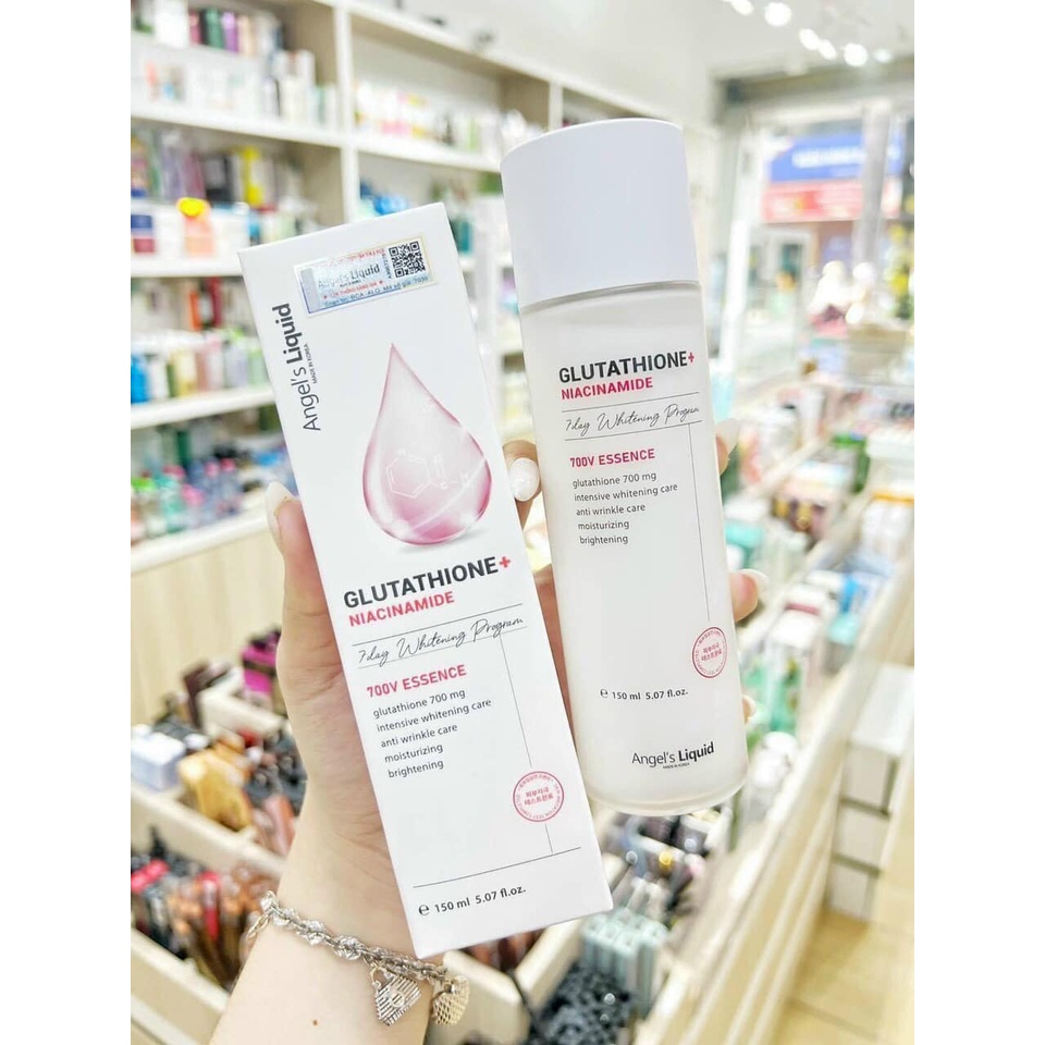 Toner Dưỡng Trắng, Se Khít Lỗ Chân Lông Angel's Liquid Dưỡng Sáng Glutathione Plus Niacinamide 700V Essence