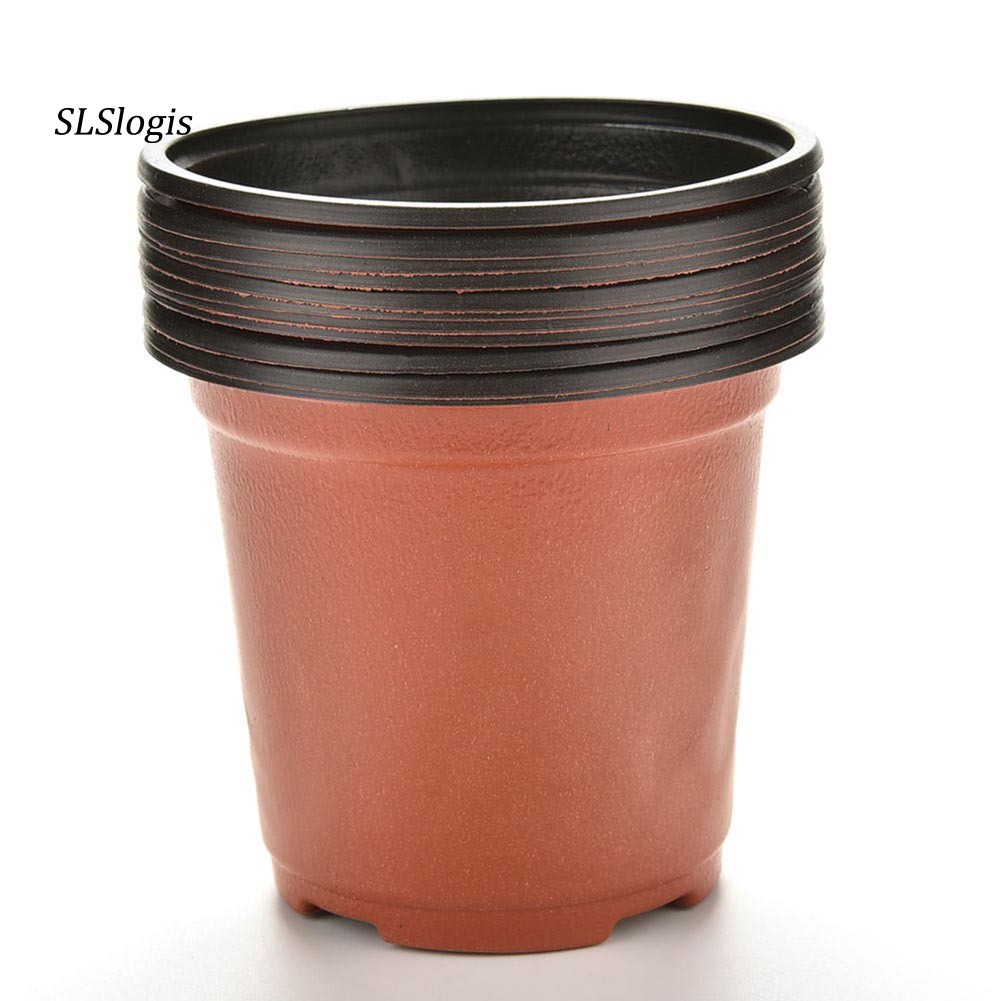 Bộ 10 Chậu Nhựa Trồng Cây Kiểu Tròn Cỡ Nhỏ