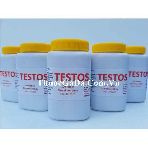 TESTOS Thuốc Gà Đá Giúp Sung Mãn Máu Lửa Tăng Cường Xây Dựng Cơ Bắp Hộp 50 Viên