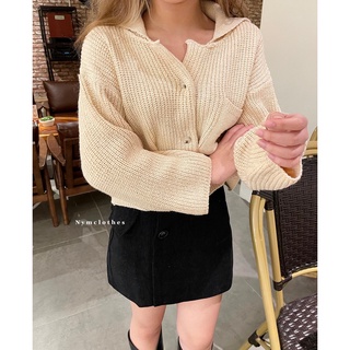 ✿ ÁO LEN CỔ BẺ FORM LỬNG ✿