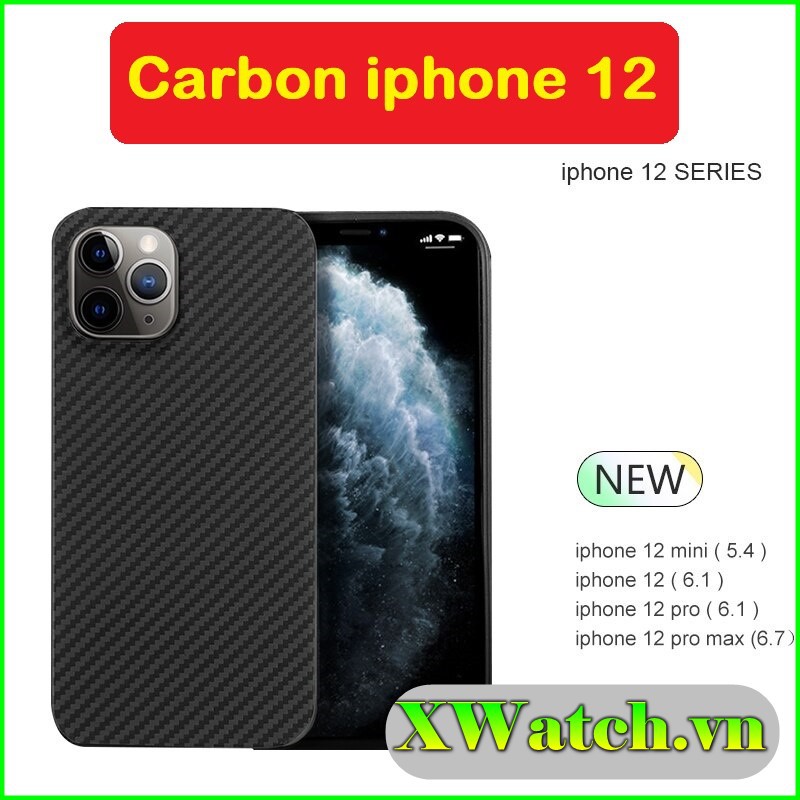 [SALE] Miếng dán Carbon mặt lưng iPhone 12 mini / 12 pro / 12 pro max chống bám vân tay