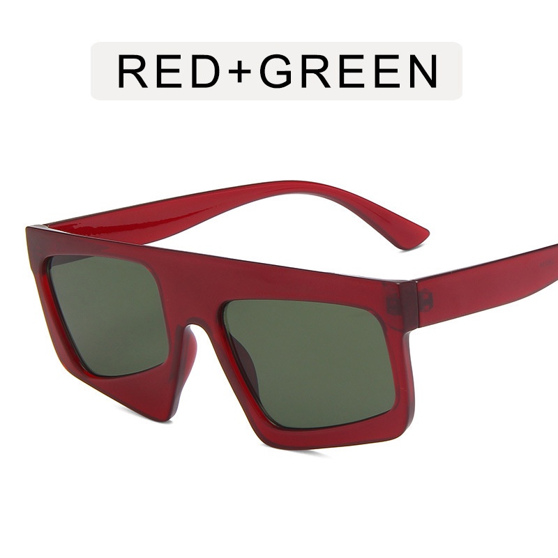 Kính Mát Gọng Vuông Chống Nắng Thiết Kế Bất Đối Xứng Thời Trang Cá Tính