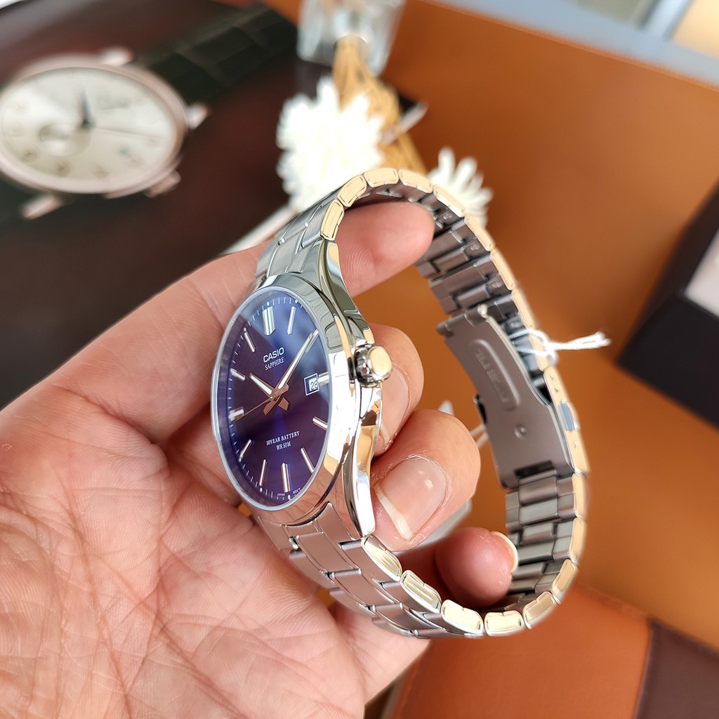 Đồng hồ Casio Nam 💖𝐅𝐑𝐄𝐄𝐒𝐇𝐈𝐏💖 Đồng hồ Casio MTS-100 kính sapphire chống xước pin 10 năm chính hãng | BigBuy360 - bigbuy360.vn