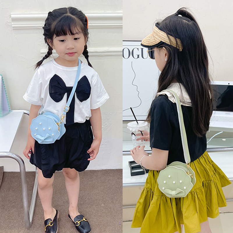 Túi Đeo Chéo Hình Vỏ Sò Thời Trang Cho Bé