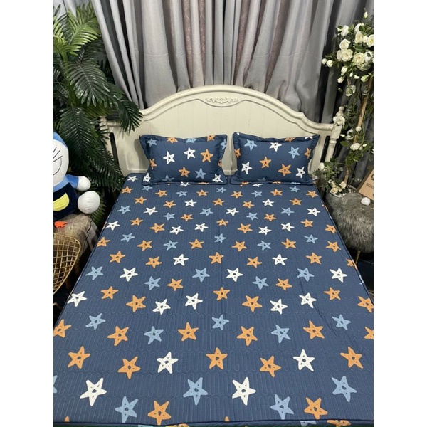 Ga gối cotton trần bông bo chun hàng loại 1- giá rẻ