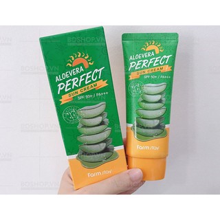 KEM CHỐNG NẮNG FARM STAY ALOE VERA 70G CHÍNH HÃNG - 5713