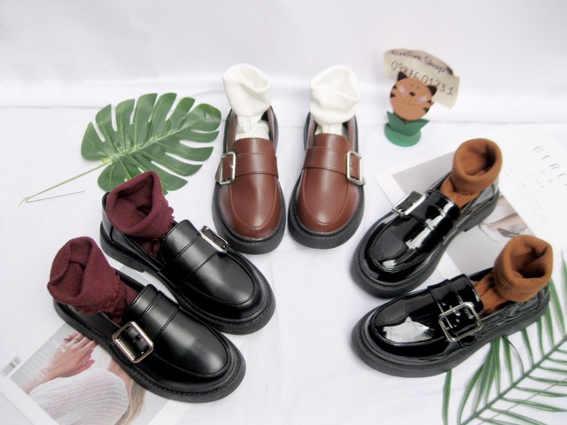 [CÓ SẴN] - Giày Oxford ulzzang khóa lệch 3 màu - CÓ CLIP - ảnh thật | BigBuy360 - bigbuy360.vn