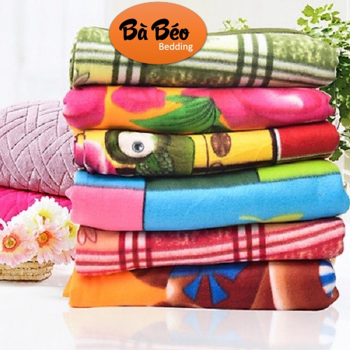 Chăn nỉ văn phòng đa năng siêu nhẹ siêu mát, Mền nỉ hoa văn tinh tế trẻ trung KT 170x200cm