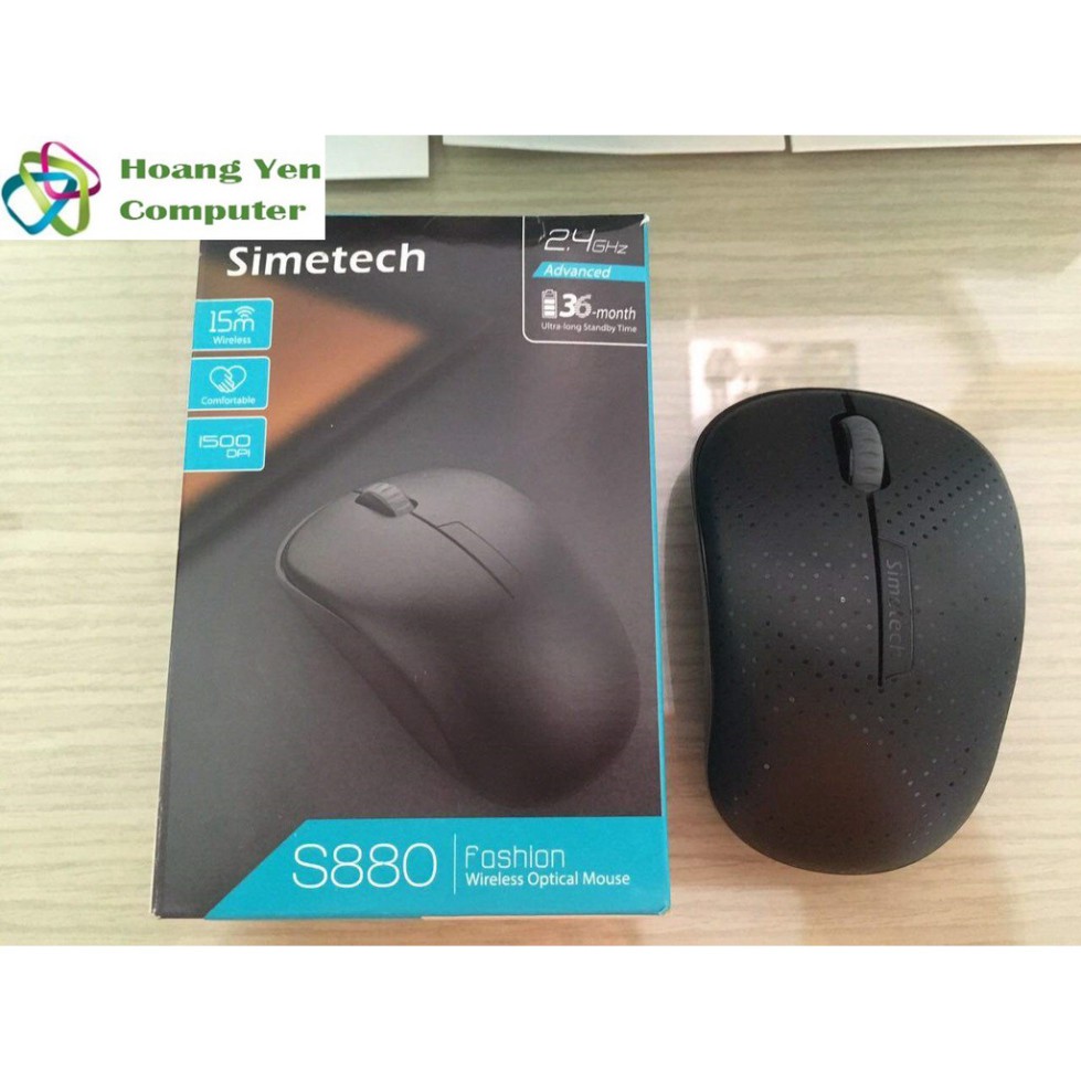 [FREE SHIP] Chuột Không Dây Simetech S880 1500 DPI - BH 1 Năm