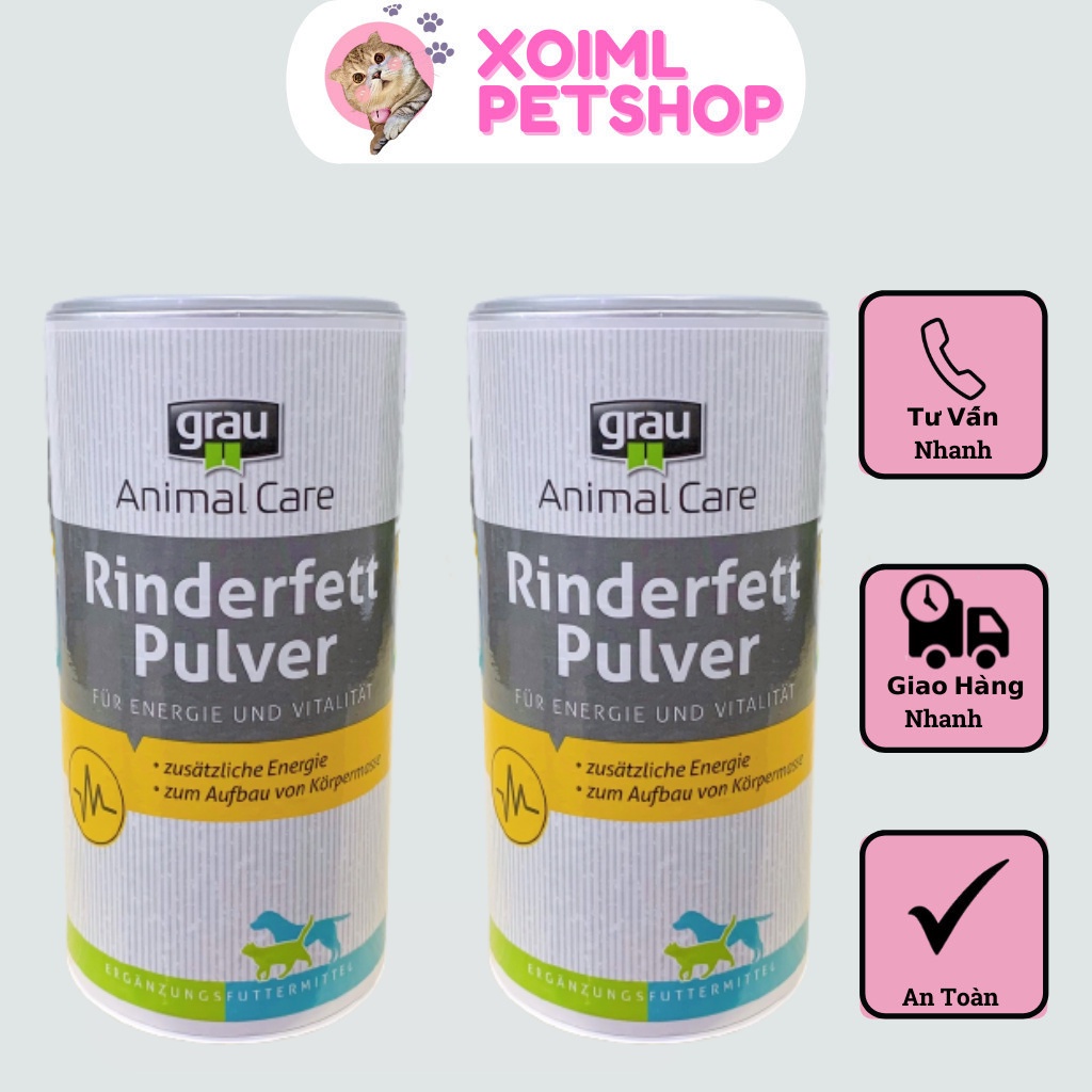 Bột Mỡ Bò GRAU RINDERFETT-PULVER 50G cho mèo