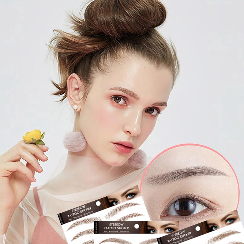 Miếng Dán Xăm Lông Mày 6D Chống Thấm Nước Lâu Trôi