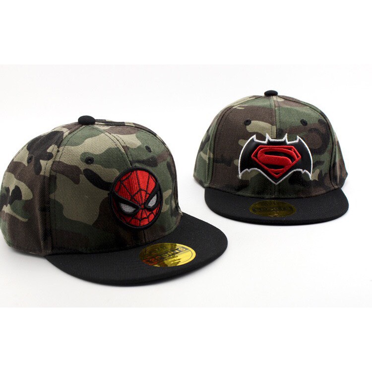 Mũ cho bé trai từ 2 tuổi đến 7 tuổi nón snapback trẻ em họa tiết siêu nhân mùa hè đáng yêu xinh xắn MCB05