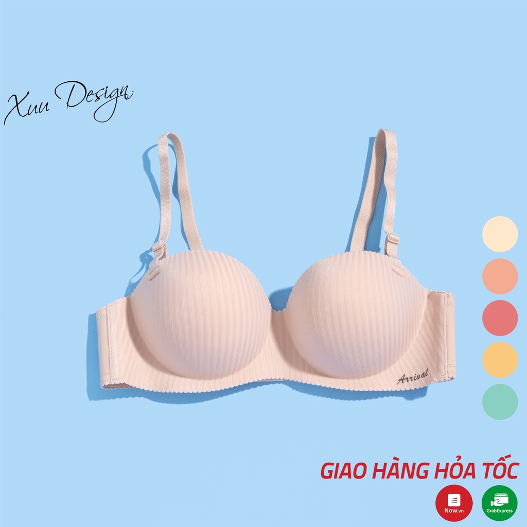 Áo lót nâng ngực su đệm dày không gọng XUU, thiết kế quả tròn đơn giản - AV05 | BigBuy360 - bigbuy360.vn