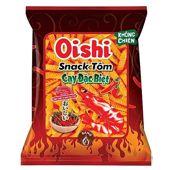 Snack Tôm Cay Đặc Biệt Đen Oishi 42gr