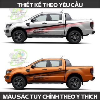 Mẫu tem dán xe bán tải cho ford ranger mới nhất - decal ureen