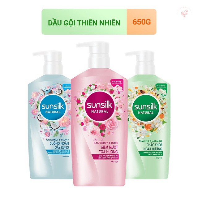 [Mã chiết khấu giảm giá sỉ mỹ phẩm chính hãng] Dầu gội Sunsilk thiên nhiên 650gr