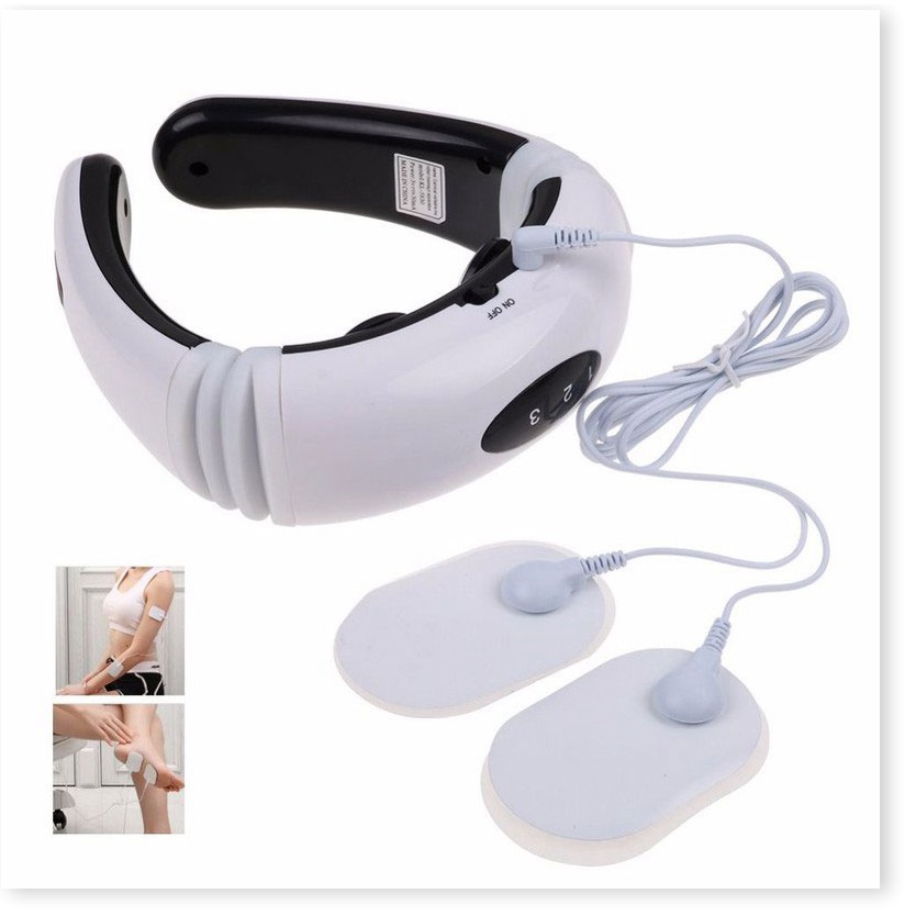 Massage Vai Gáy Neck KL-5830Free Ship Cảm ứng xung điện 3D, Giúp nhức mỏi cổ, vai, gáy tuyệt đối.