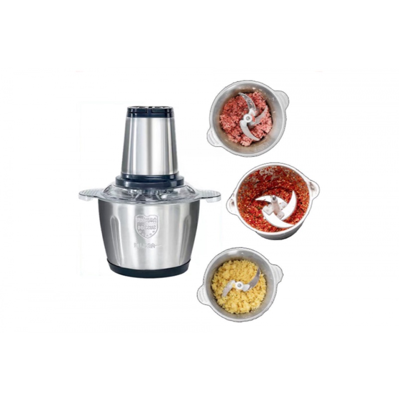 MÁY XAY THỊT XAY THỰC PHẨM ĐA NĂNG CỐI INOX LOẠI 2L
