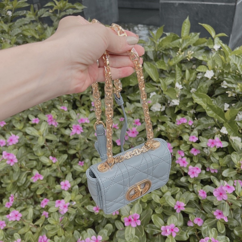 Túi D mini trần trám caro