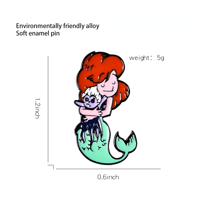 Ghim cài áo MISS ZOE hình nàng tiên cá dễ thương