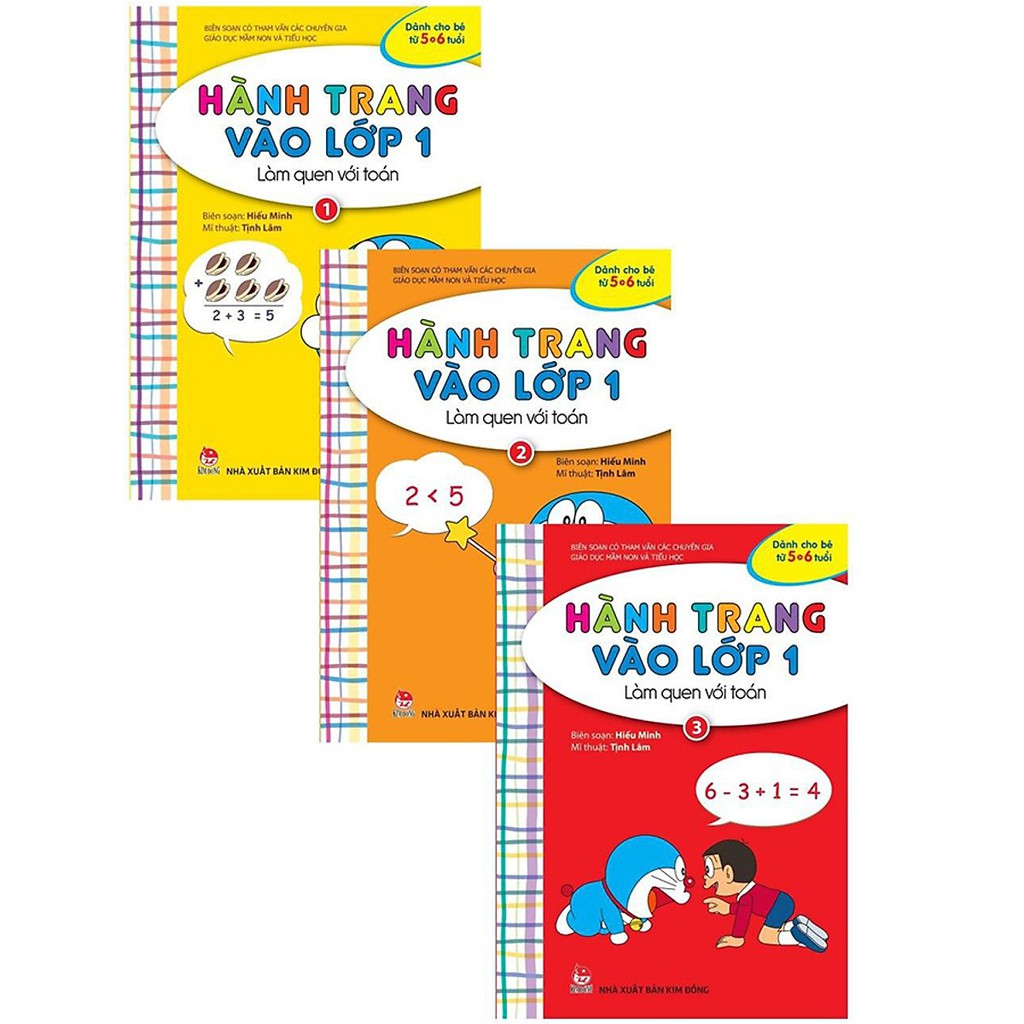 Sách - Combo Hành Trang Vào Lớp 1: Làm Quen Với Toán (3 Tập)