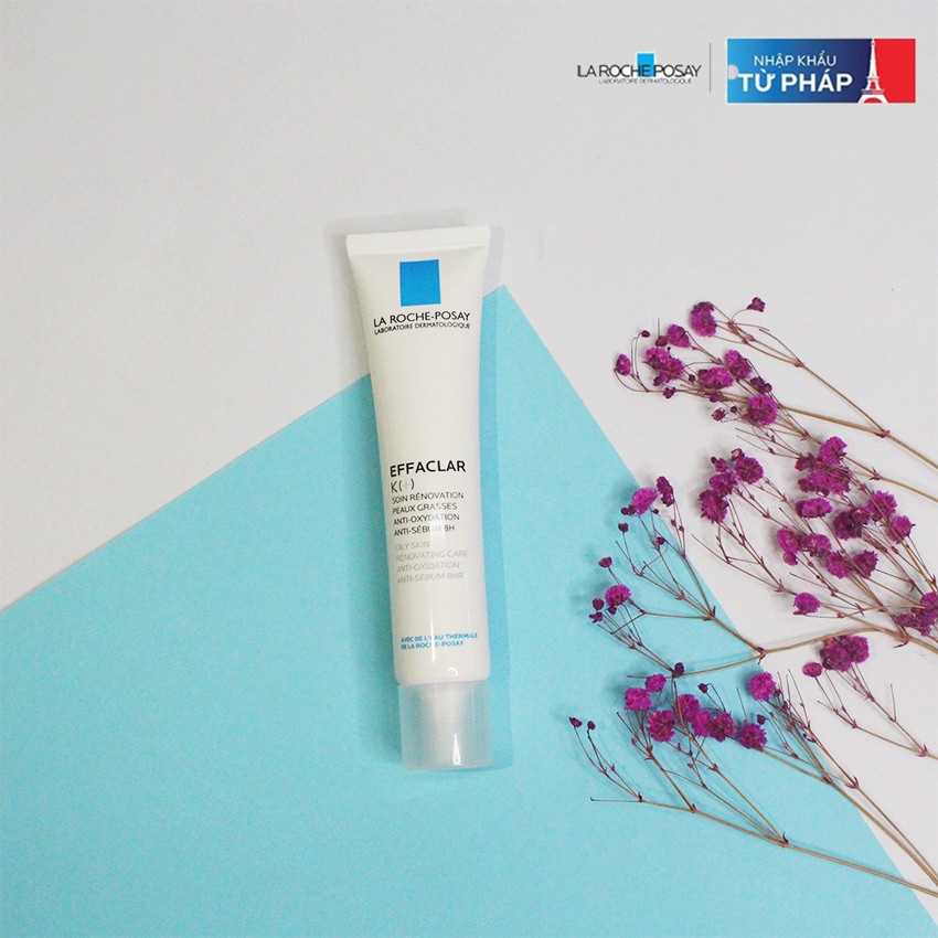 [NHẬP KHẨU-TEM PHỤ] Kem EFFACLAR K+ ngừa mụn, giảm mụn đầu đen, giảm bóng nhờn và cải thiện bề mặt da
