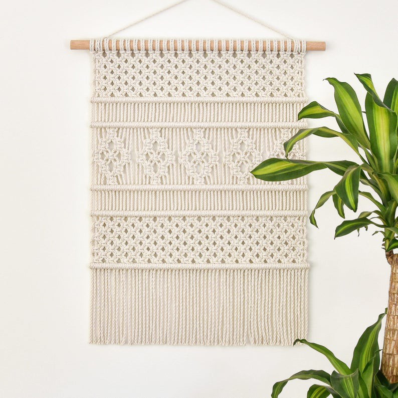 Thanh treo trang trí MACRAME hanging homestay/nhà cửa 2