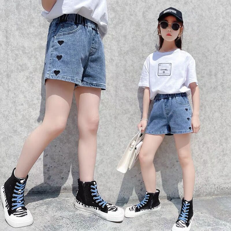 Quần Short Denim Mỏng Thời Trang Dành Cho Bé Gái 2 Tuổi