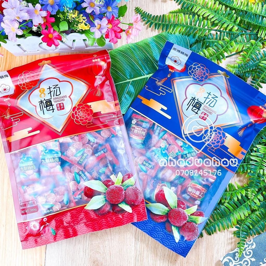 Một gói ô mai xí muội thanh mai hot hit Dingxiang Yangmei Hongkong gói 300g