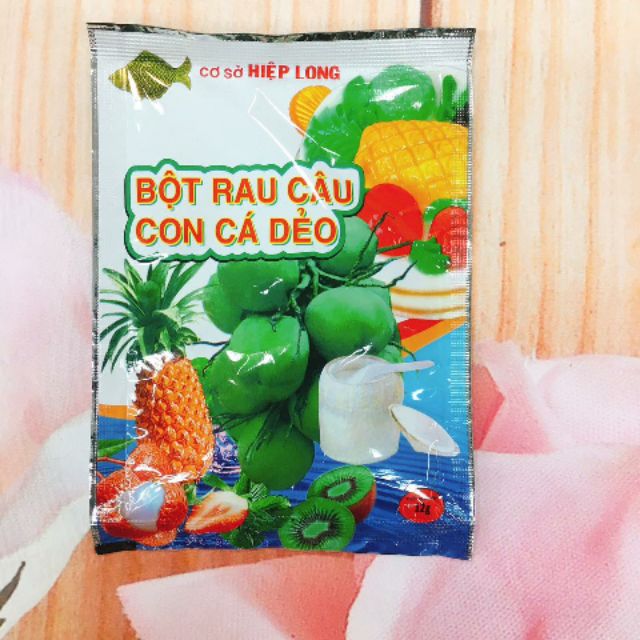 Bột Rau Câu Con Cá Dẻo Hiệp Long 1 Gói 12gr