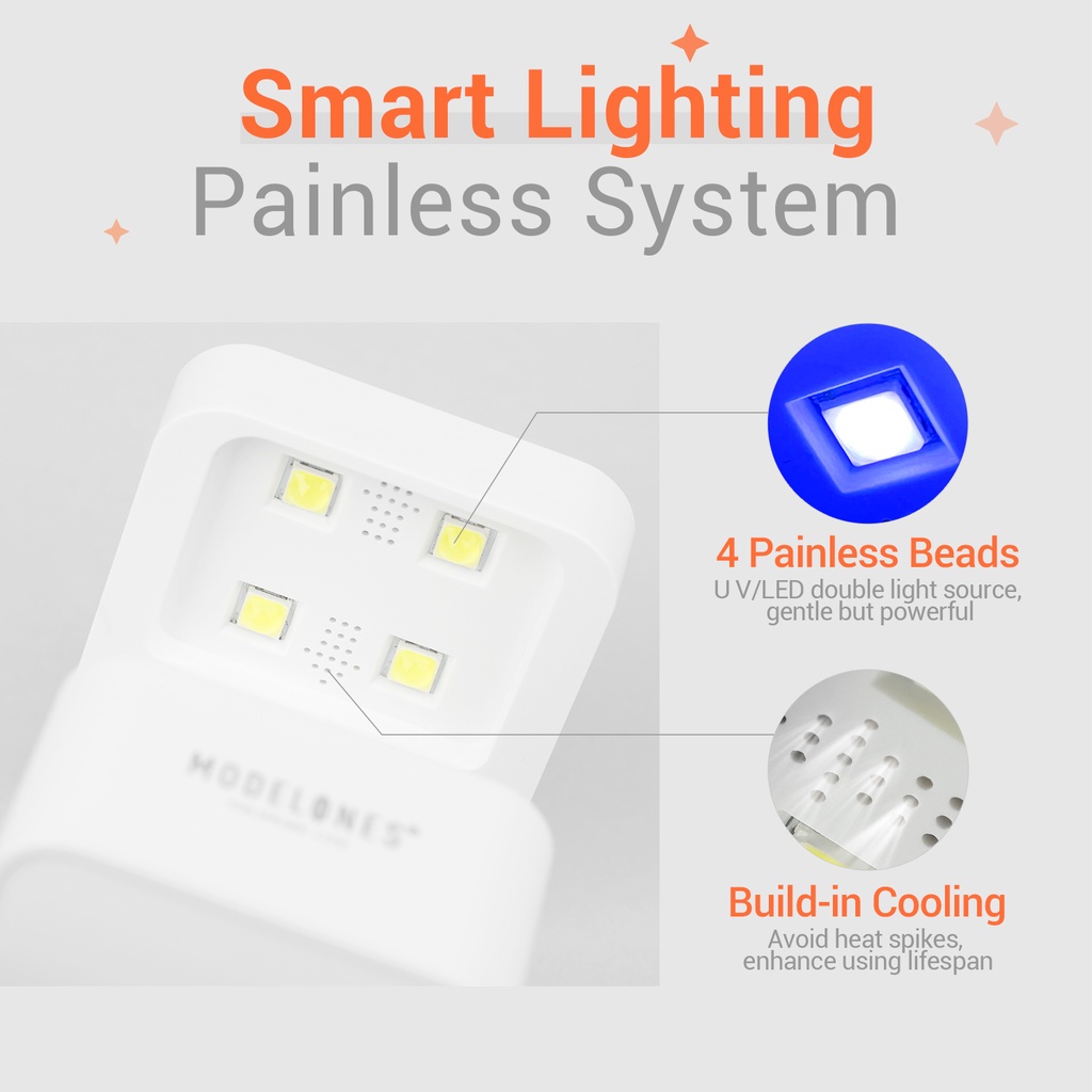 Đèn LED UV MODELONES 8W làm khô móng