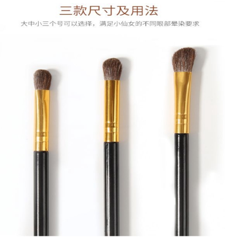 (Hàng Mới Về) Set 3 Cọ Trang Điểm Phấn Mắt Lông Ngựa Chất Lượng Cao | BigBuy360 - bigbuy360.vn