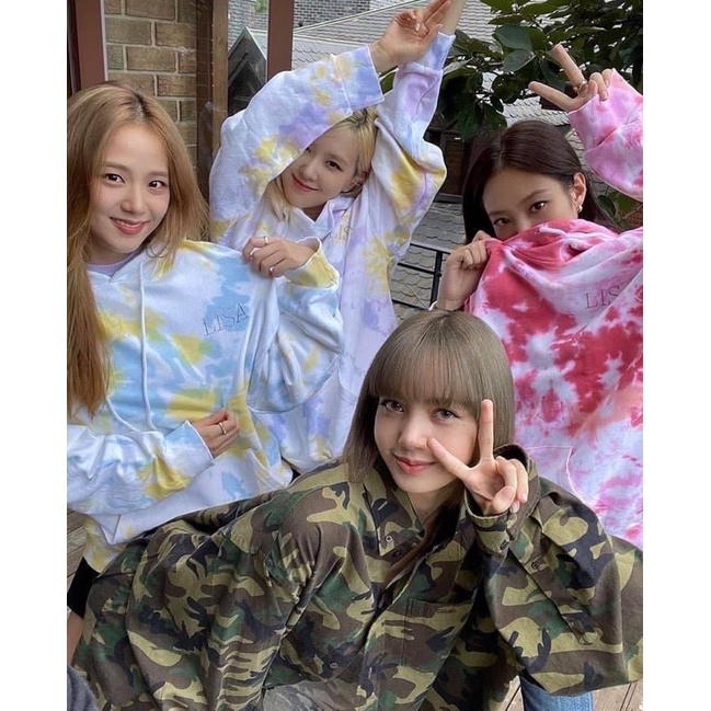 Áo khoác hoodie loang màu tie dye BP