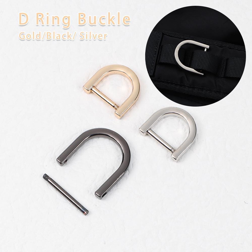 Khóa vòng chữ D thời trang cho thắt lưng/ tay cầm/ dây đeo vai túi da có thể tháo rời DIY