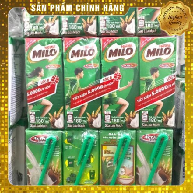 Lốc 8 Hộp Sữa Milo Lúa Mạch 180ml