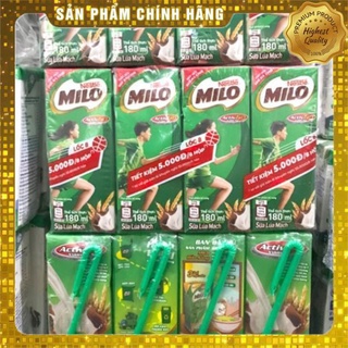 Lốc 8 hộp sữa milo lúa mạch 180ml
