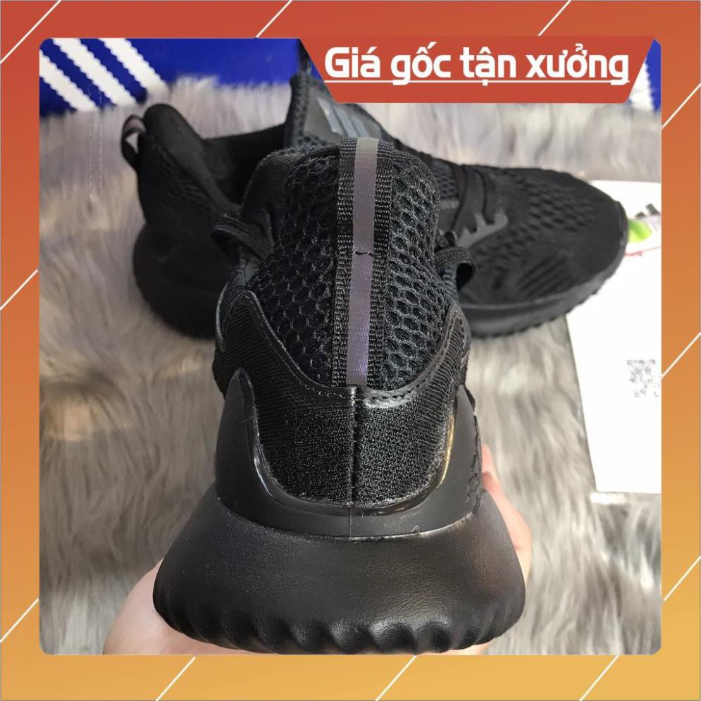 [FreeShip+Giá Hủy Diệt] Giầy Alphabounce xịn sò Full phụ kiện, Giày thể thao nam nữ Sneaker Alphabounce 2019 Full đen