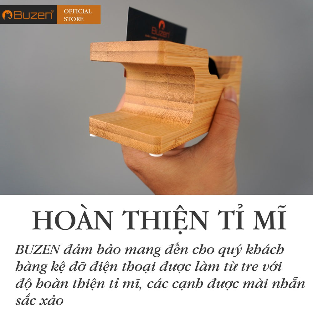 Dock sạc để bàn bằng gỗ tre dùng cho IPtáo watch