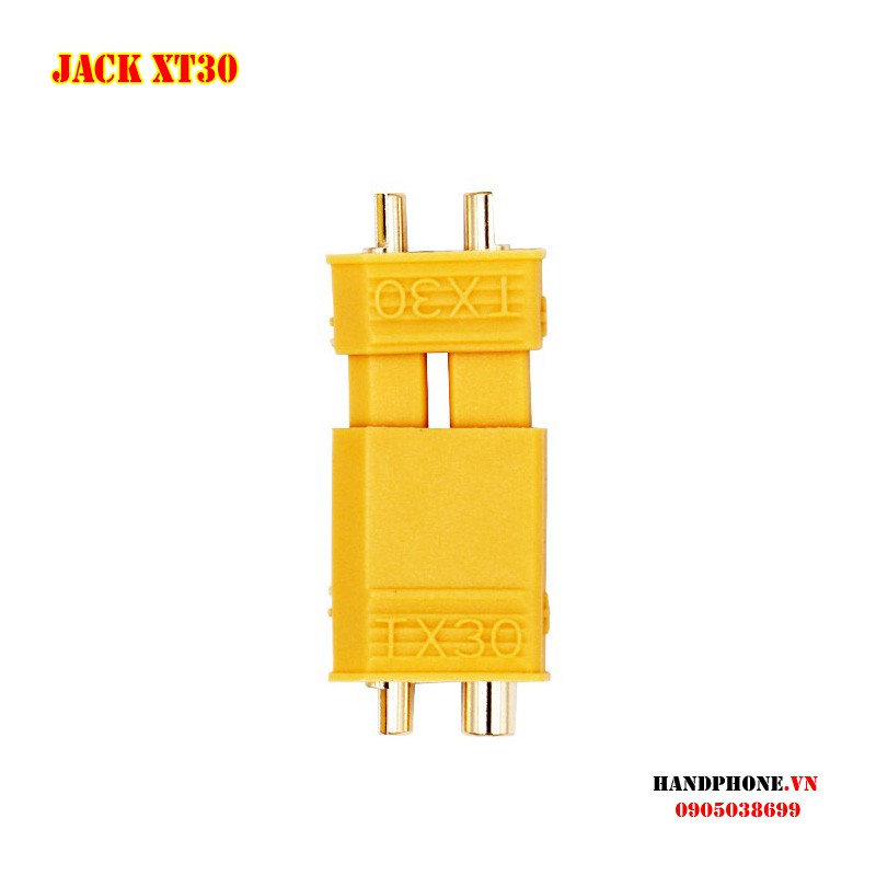 Jack cắm XT30 mạ vàng - Phích nối nguồn điện cho thiết bị điện công suất lớn, RC